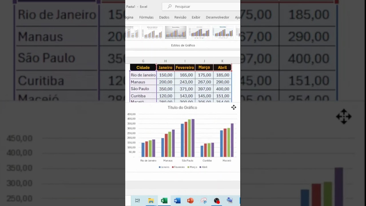 Como criar gr&aacute;ficos de forma f&aacute;cil no Excel