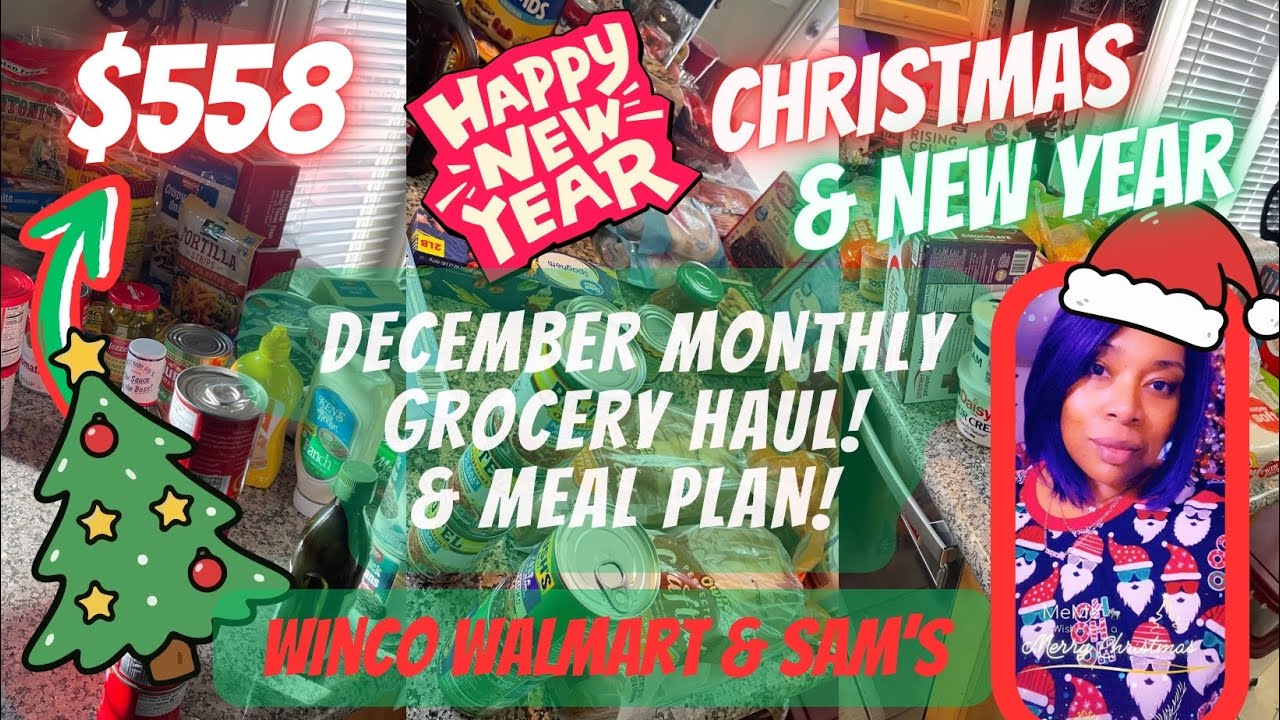 ❄️DECEMBER!❄️MONTHLY GROCERY HAUL Il UTAH FAMILY OF 7 ON A BUDGET Il WALMART WINCO AND SAM’S