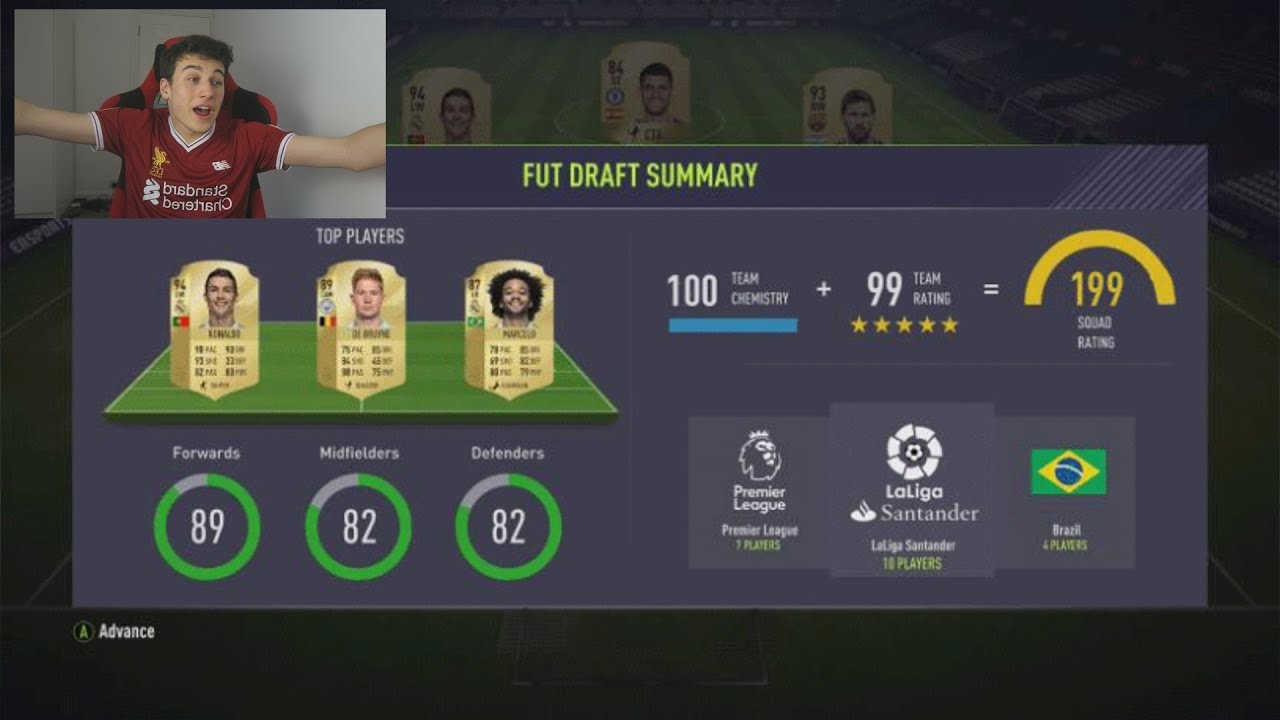 199 RATED FUT DRAFT CHALLENGE!! - FIFA 18 FUT DRAFT