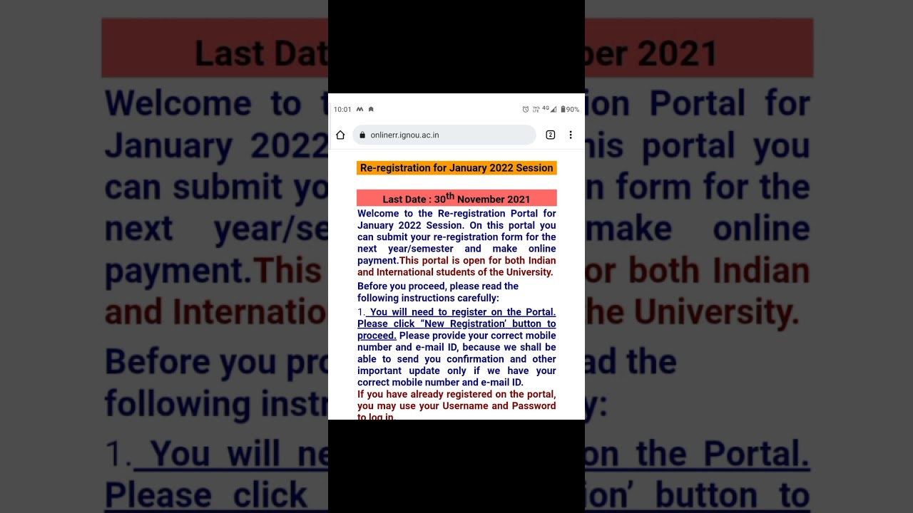 IGNOU| Last date of Assignment Submission Jan 2021 |Fresh admission July 2021-22