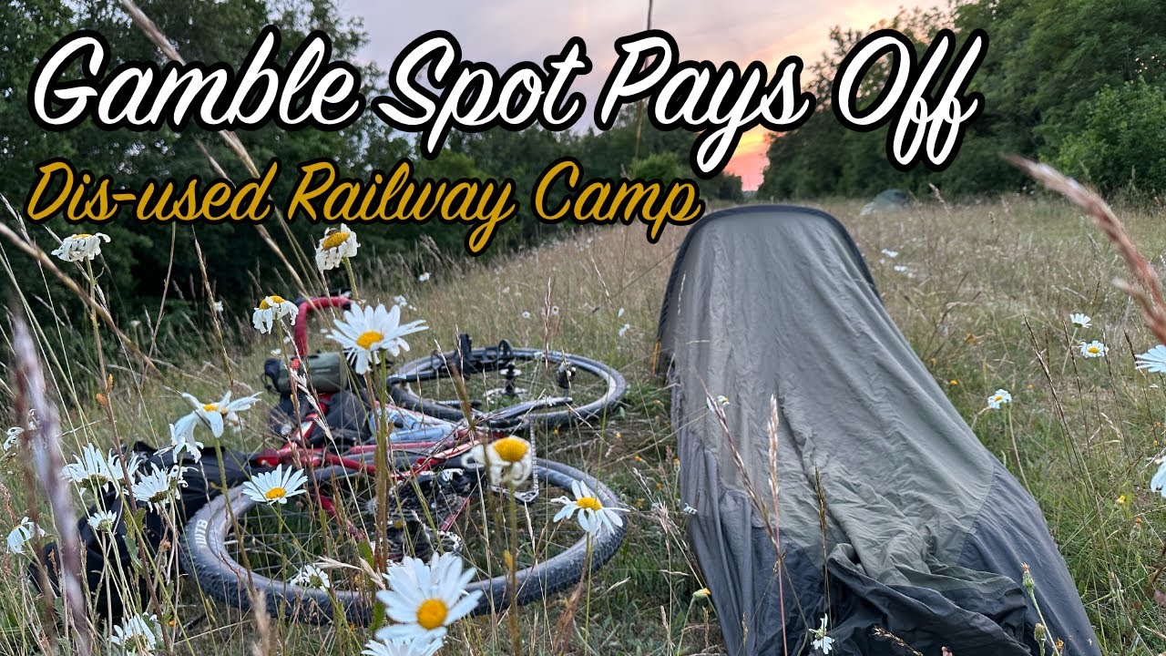 Wild camping bivi on a disused trainline Rab Ridge Raider Snugpack Ionosphere 133