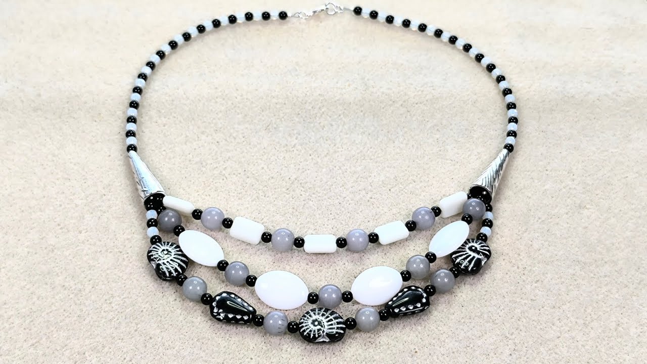 How to use a cone to gather multiple bead strands into one with Potomac Beads Purr & Polished box