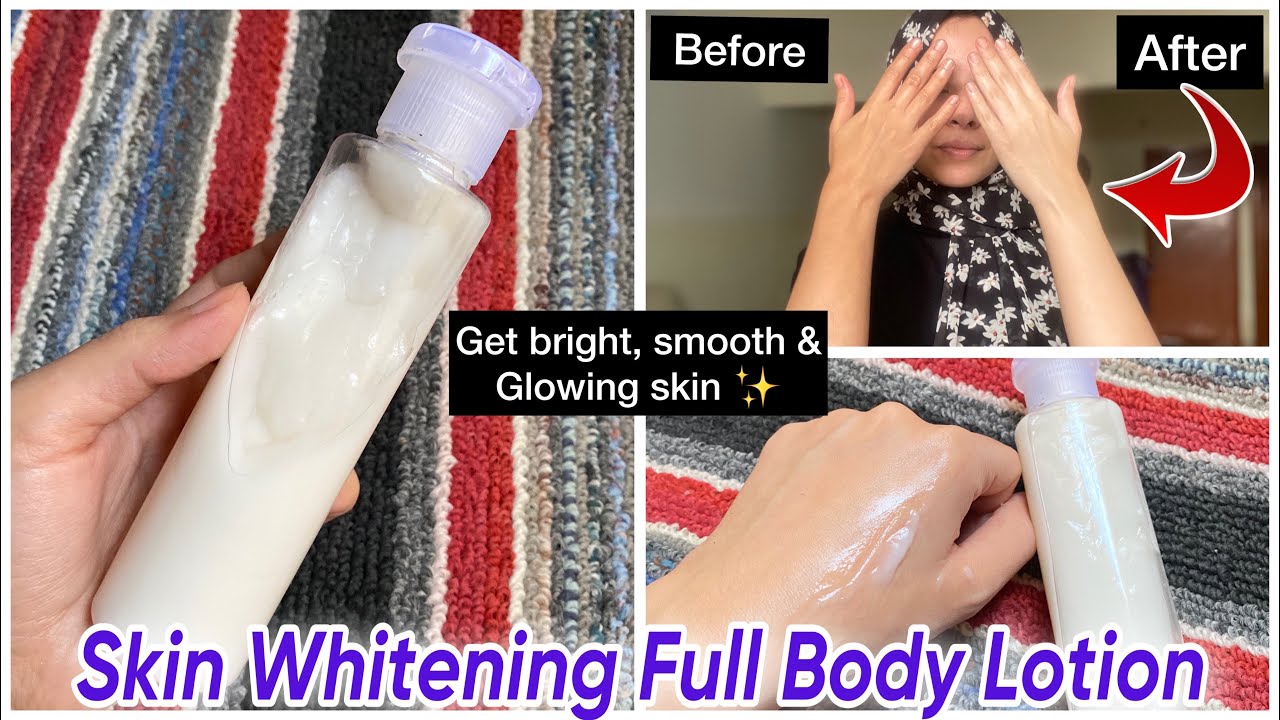 DIY FULL BODY WHITENING MOISTURIZING LOTION FOR GLOWING, HYDRATED & BABY SOFT SKIN @Faiqa Hassan