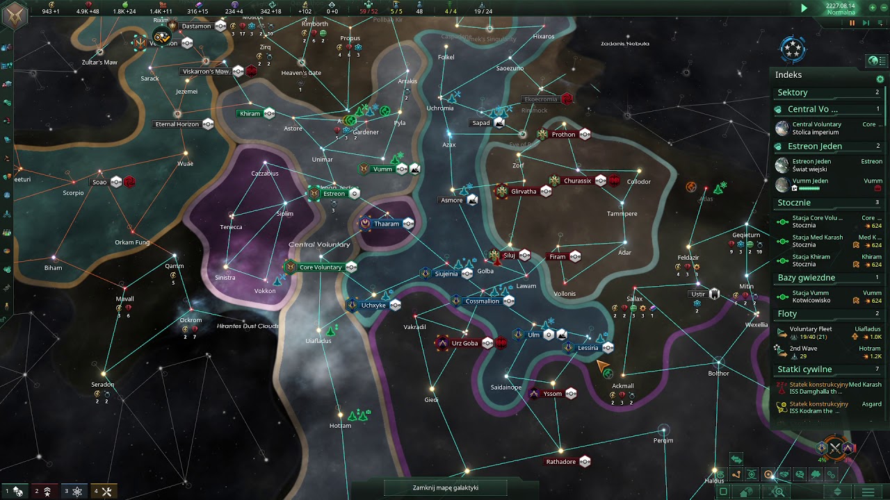 Stellaris PL-Federations-Hegemonia- Atak Flankowy oraz Casus Beli Hegemonia.part.1
