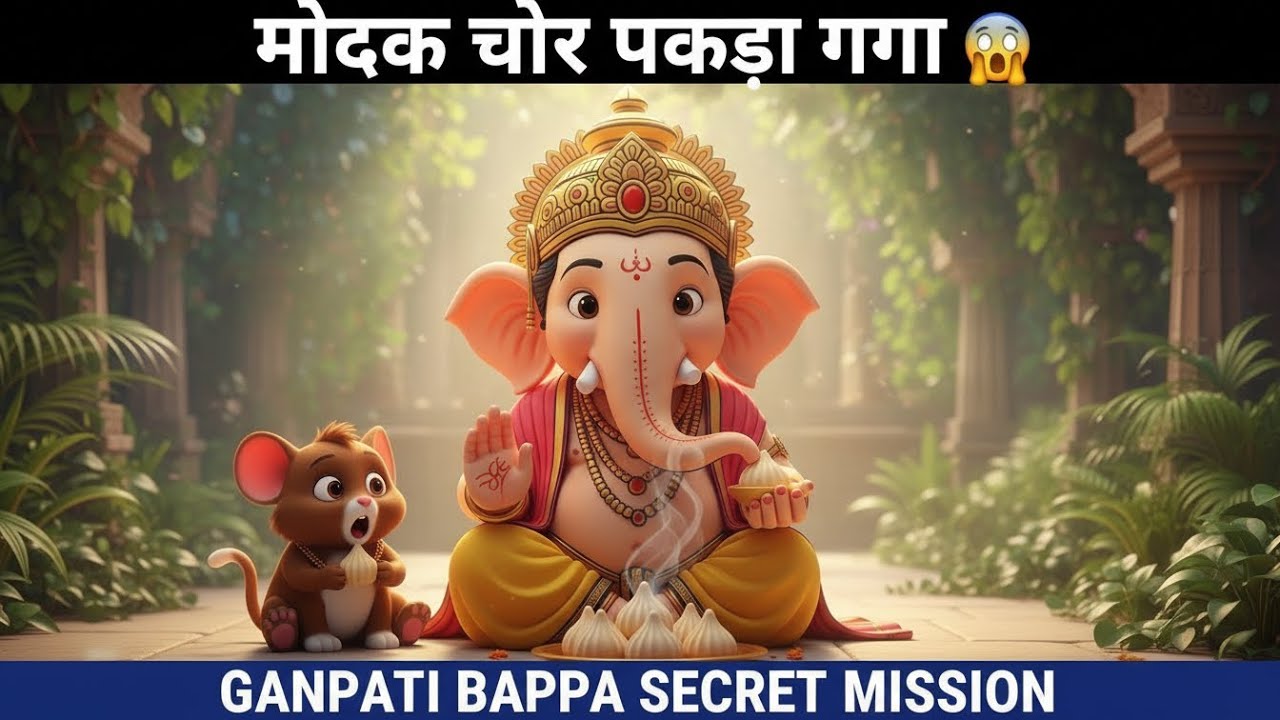 MODAK CHOR KA SACCH Samne Aaya😱|Ganpati Bapp 3D Animation Story