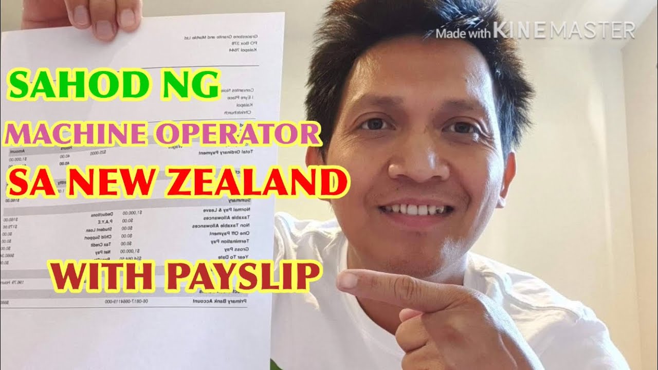 SAHOD NG MACHINE OPERATOR SA NEW ZEALAND 🇳🇿 ||WITH PAYSLIP(with or without overtime)