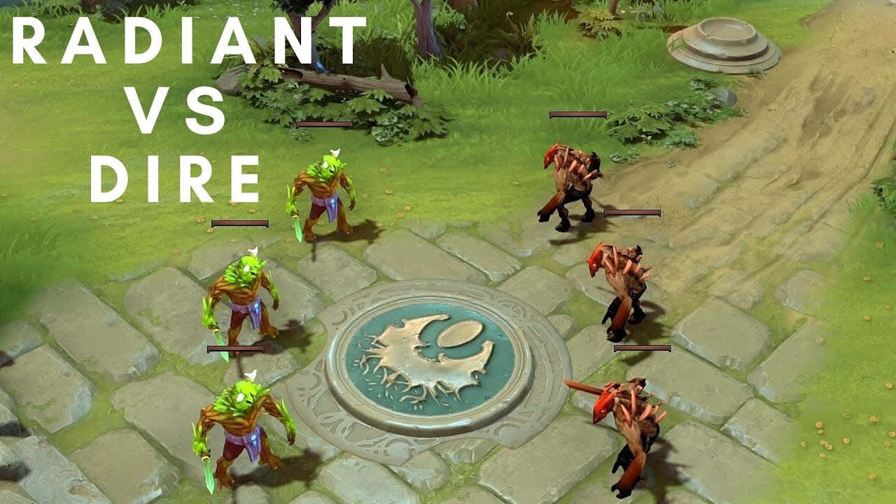 RADIANT CREEPS vs DIRE CREEPS - DOTA 2 NPC Wars