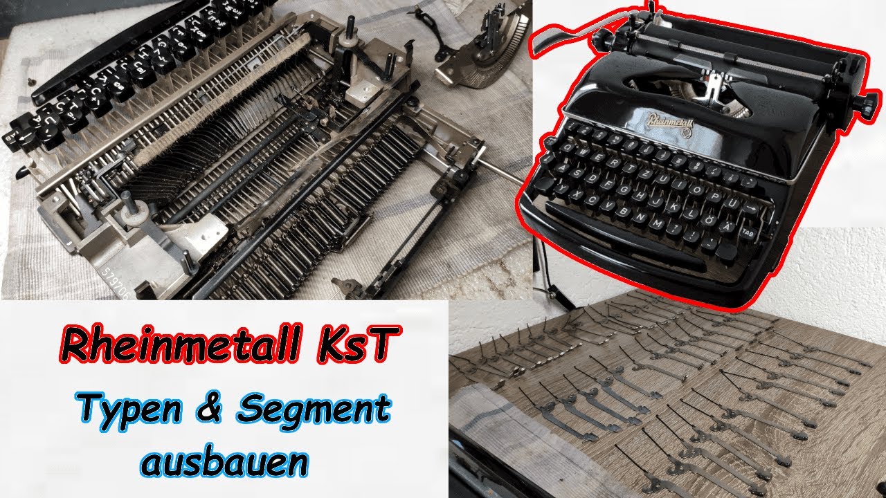 Rheinmetall KsT | Typenhebel und Segment ausbauen