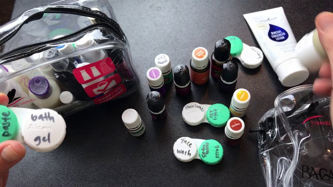 Handy tip for fitting all your toiletries in a carry on