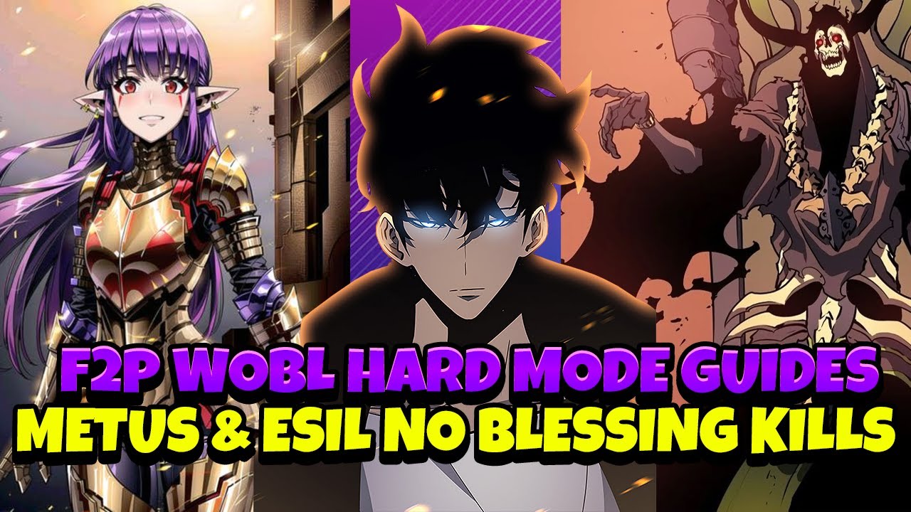 F2P HARD MODE METUS & ESIL (NO BLESSINGS) GUIDES & KILLS! [Solo Leveling: Arise]