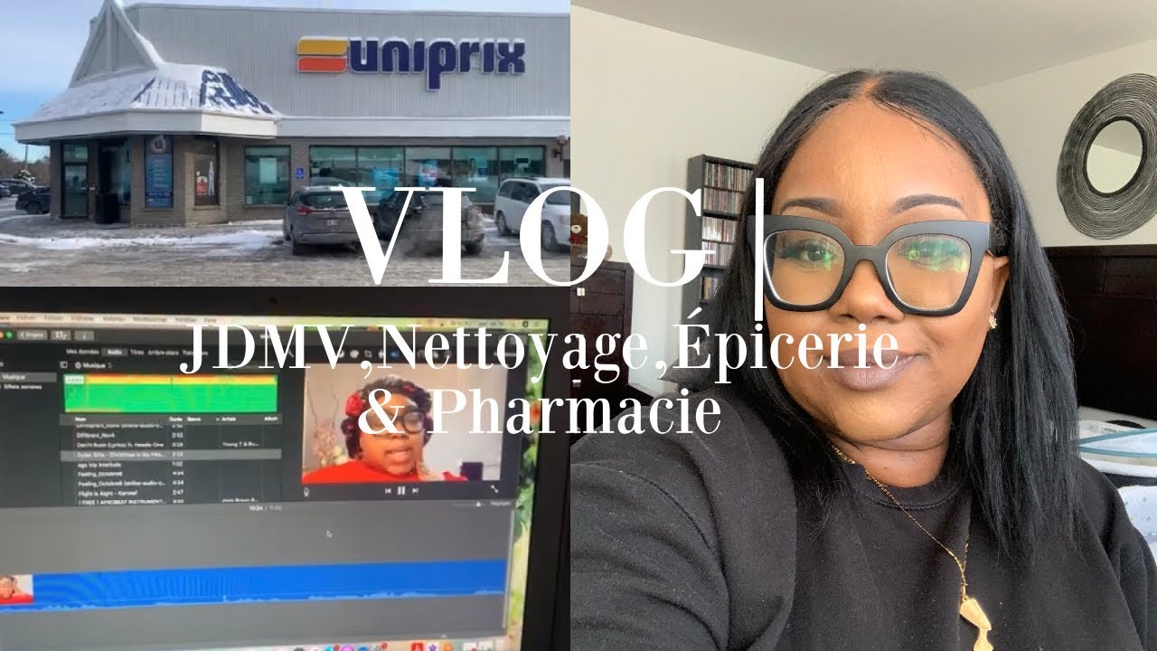 VLOG| JDMV Pharmacie,Nettoyage et Epicerie.On passe la journée ensemble!