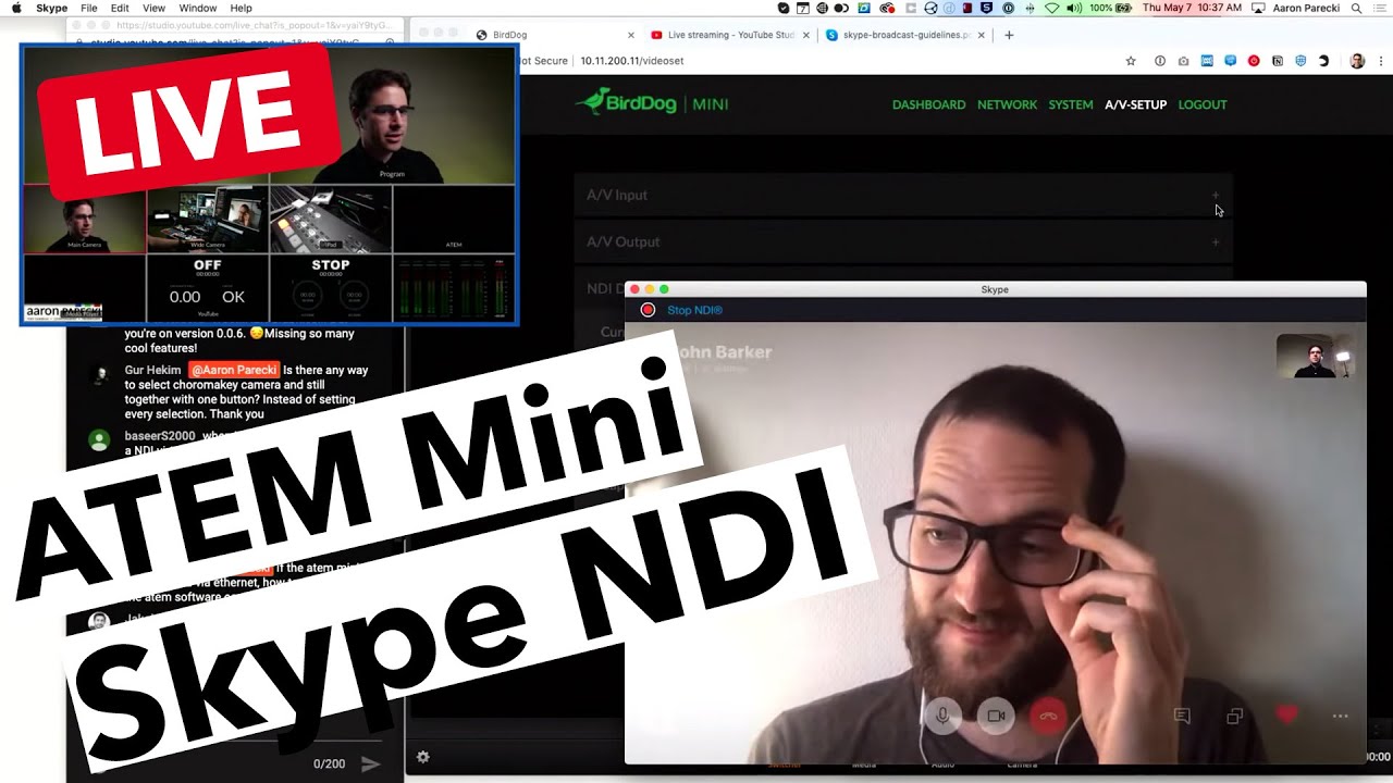 LIVE Q&A! Trying out NDI Sources with the Blackmagic ATEM Mini PRO