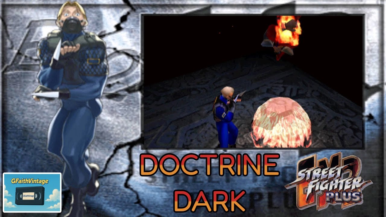 Play Street Fighter EX 2 Plus (PS 1) First Time - Doctrine Dark - Arcade Mode