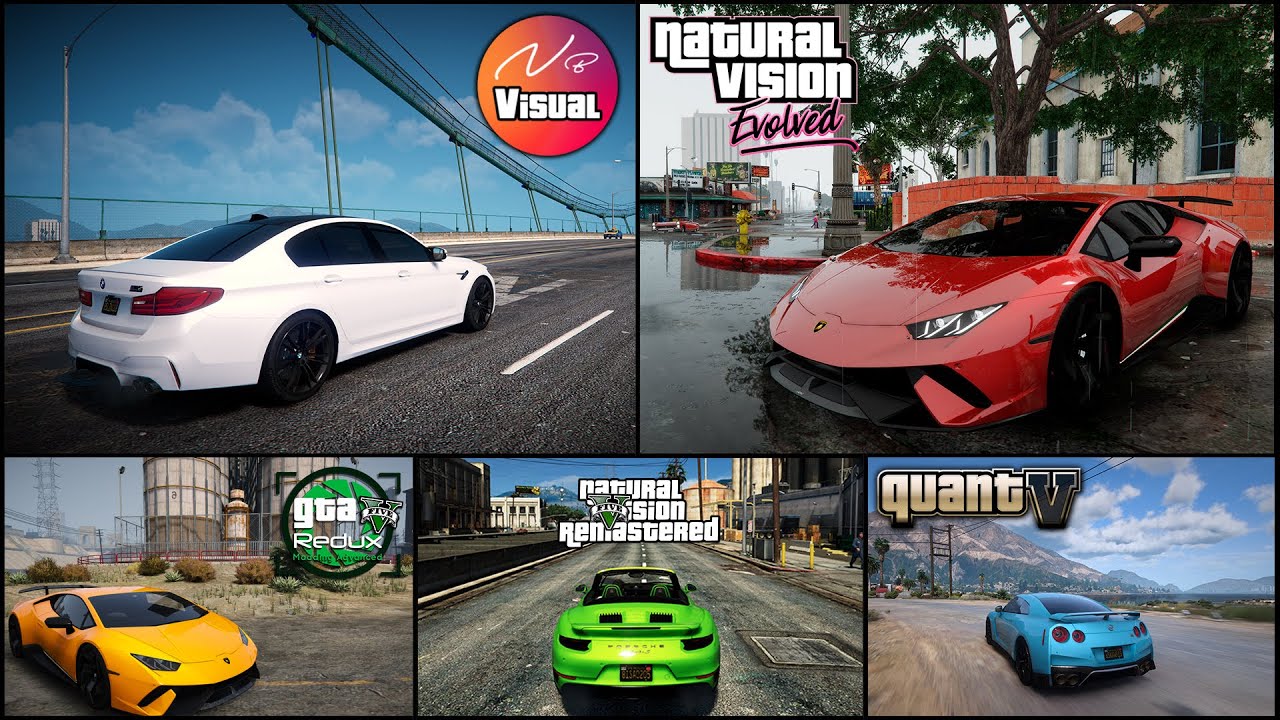 TOP 5 Graphics Mod for GTA 5 in [4K] - (2025) Best graphics mods for GTA V
