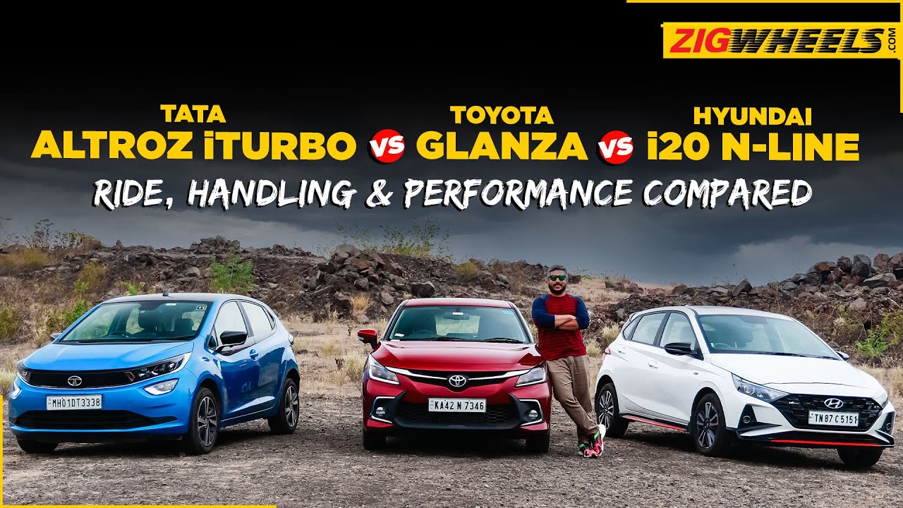Hyundai i20 N-Line vs Toyota Glanza vs Tata Altroz iTurbo | Handy Hatch Shootout | ZigWheels.com