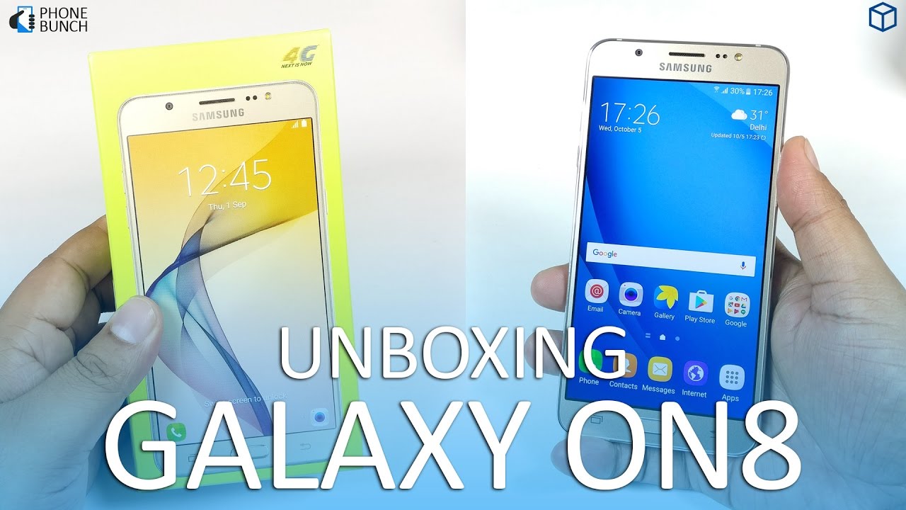 Samsung Galaxy On8 Unboxing and Hands on  - Surprise, Surprise
