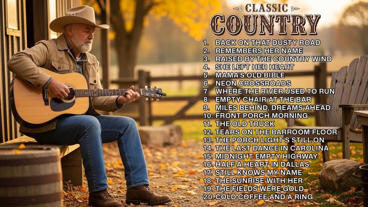 Vintage Country Music – Golden Songs You Can’t Forget – old school hits mix