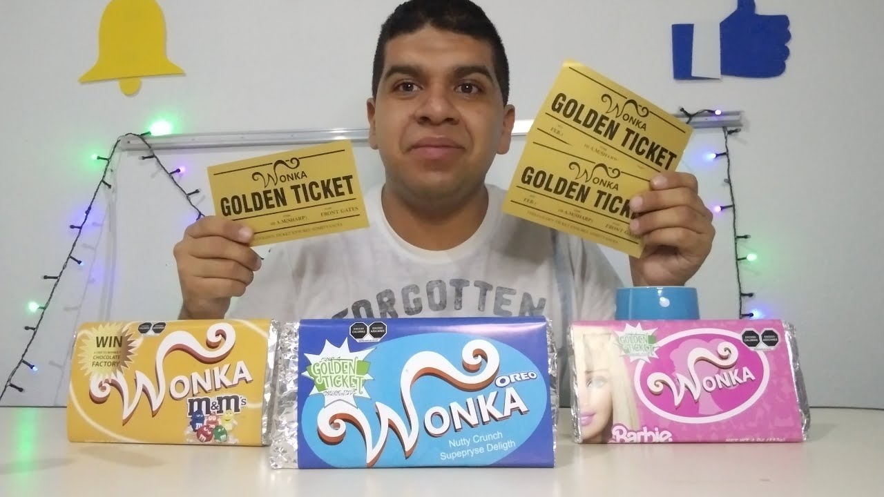PROBANDO Y ABRIENDO 3 BARRAS DE CHOCOLATE WONKA