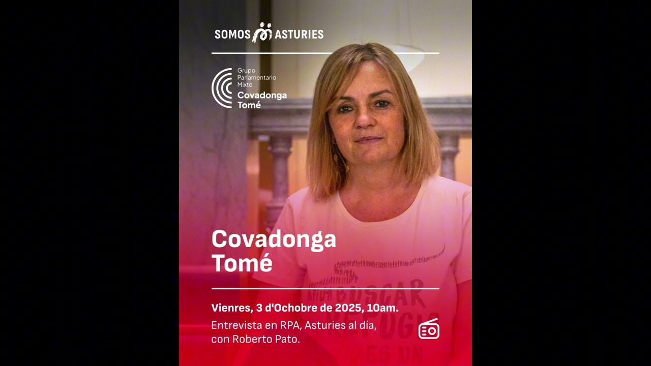 👉 Entrevista a Covadonga Tomé en RPA | Huerna, transporte público, presupuestos, Gaza y más