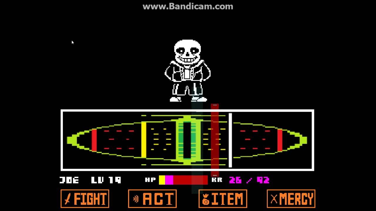 Undetale my best attempt at the GENO-Sans fight