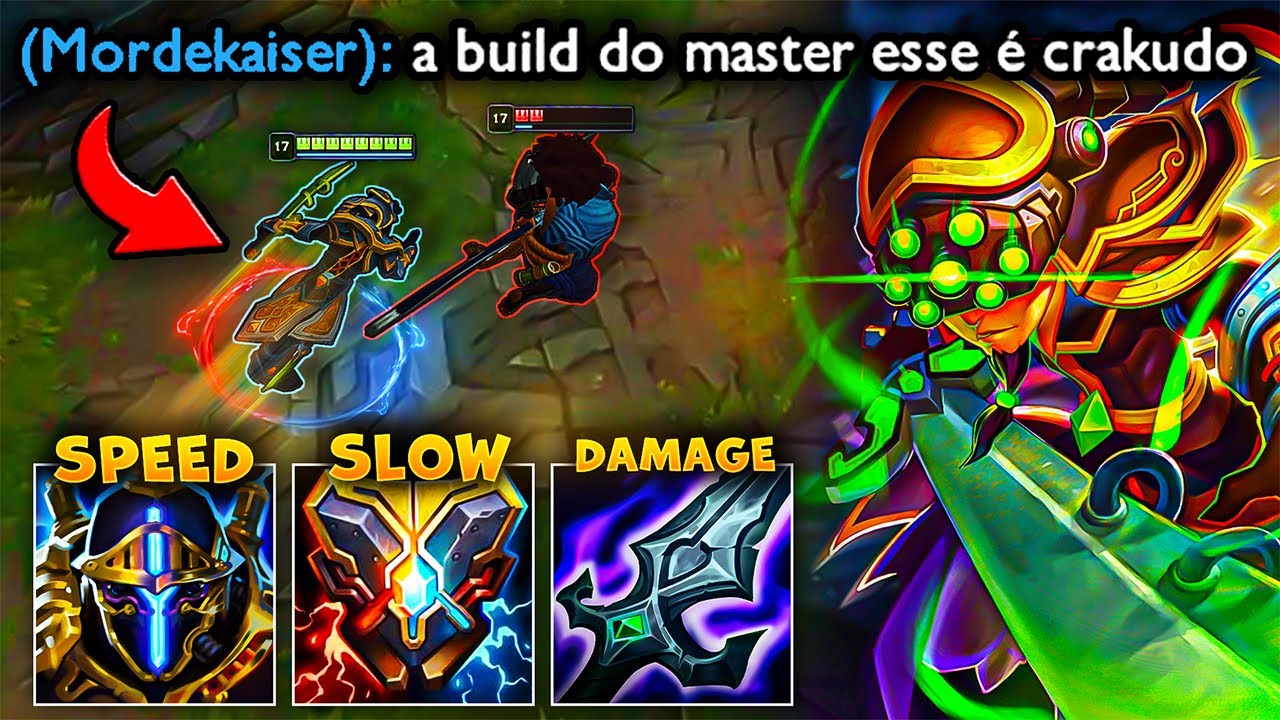 TESTEI O MASTER YI COM ITEM DE SUPORTE! 😨