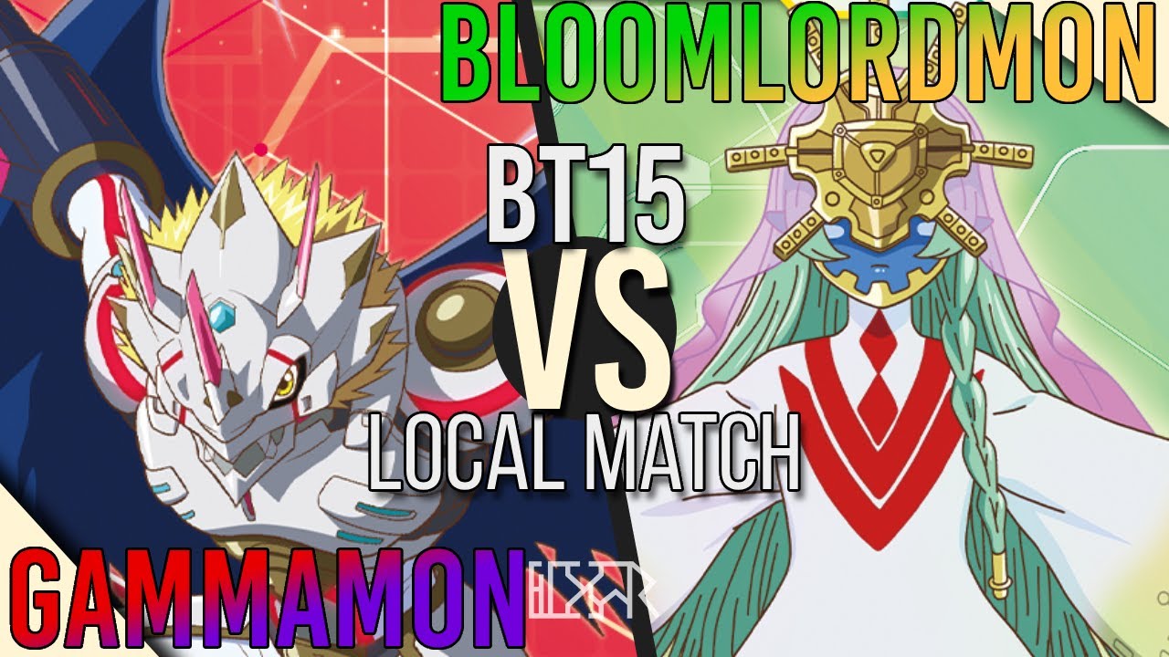 Gammamon vs Bloomlordmon [Digimon TCG BT15 Local Match Commentary
