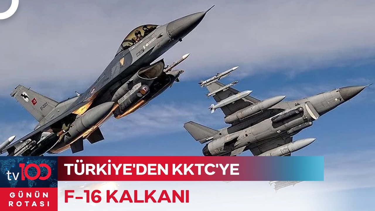 6 Adet Türk F-16 Uçakları Ercan Havaalanı'na İndi | Günün Rotası