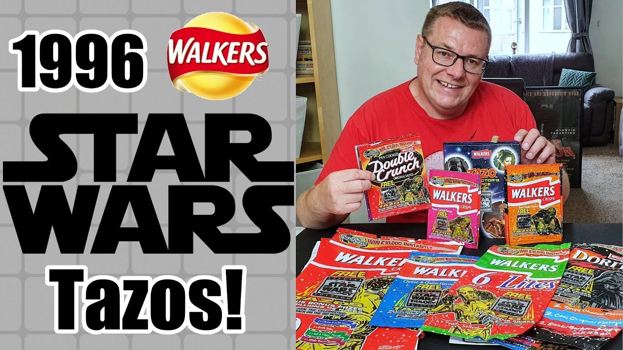 Vintage Walkers Crisps Star Wars Tazos Binder And Packets - Remember these?