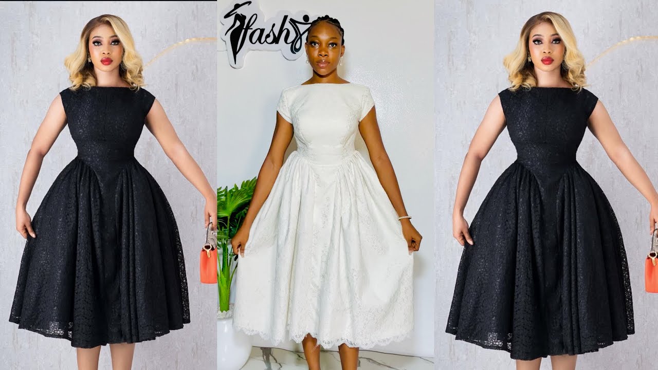 How to Cut and Sew this trendy dress with side gathers / Pleats