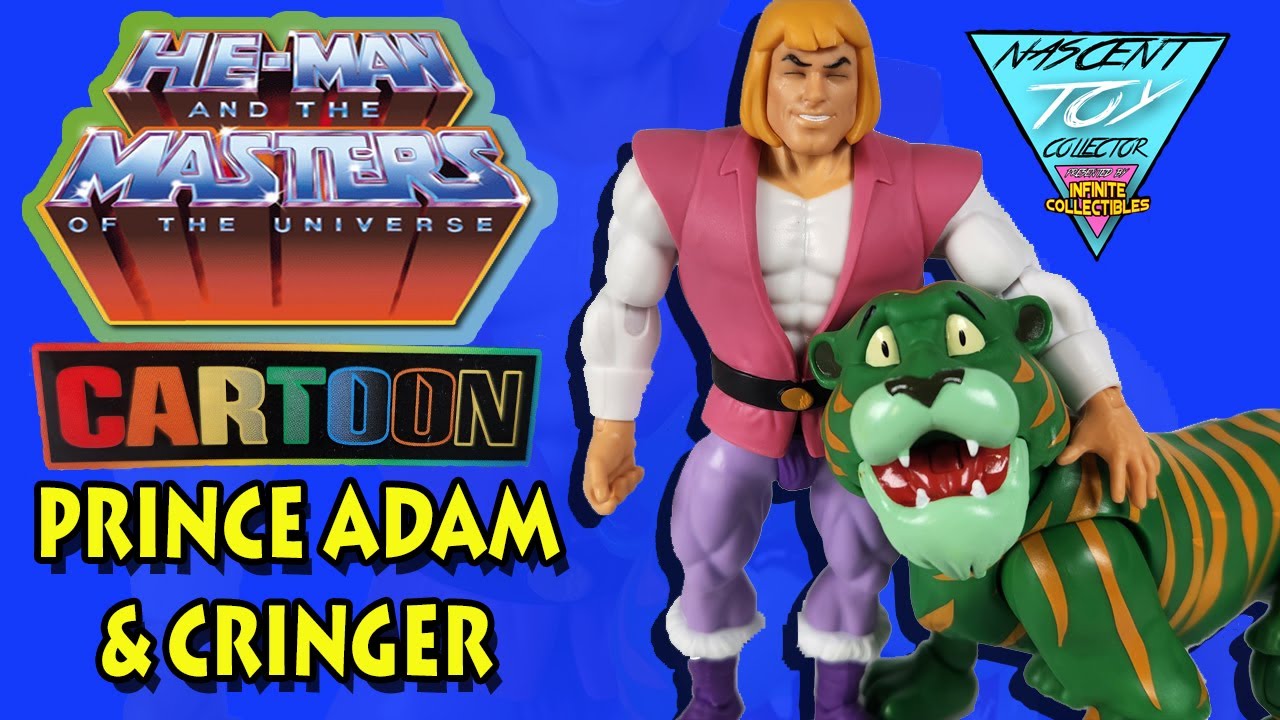 Masters of the Universe Cartoon Collection Prince Adam and Cringer 2-Pack Review and Comparison
