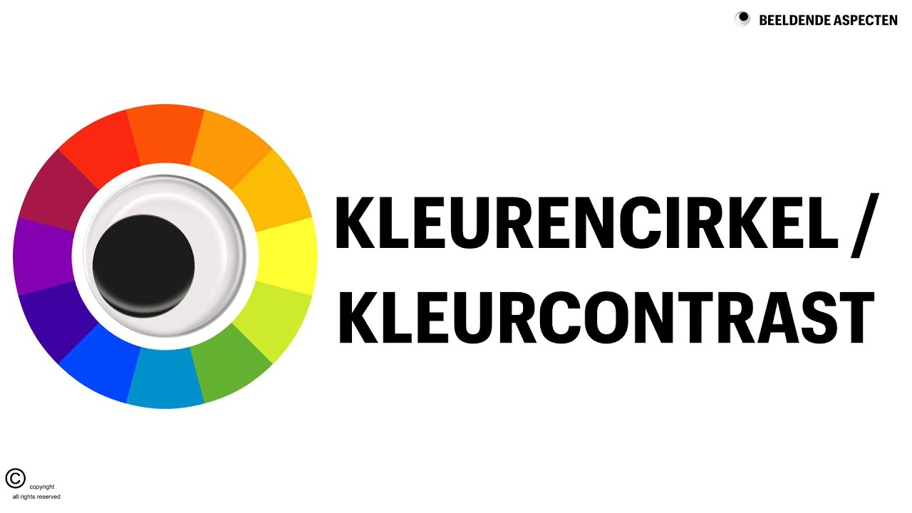 3.8 de kleurencirkel / kleurcontrast (beeldaspect)