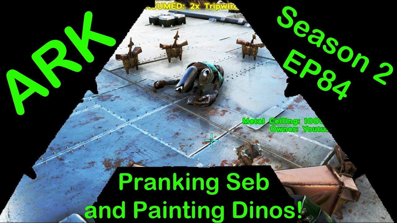 Ark Survival Evolved S2E84: Pranking SebtheGamer and Painting some dinos!