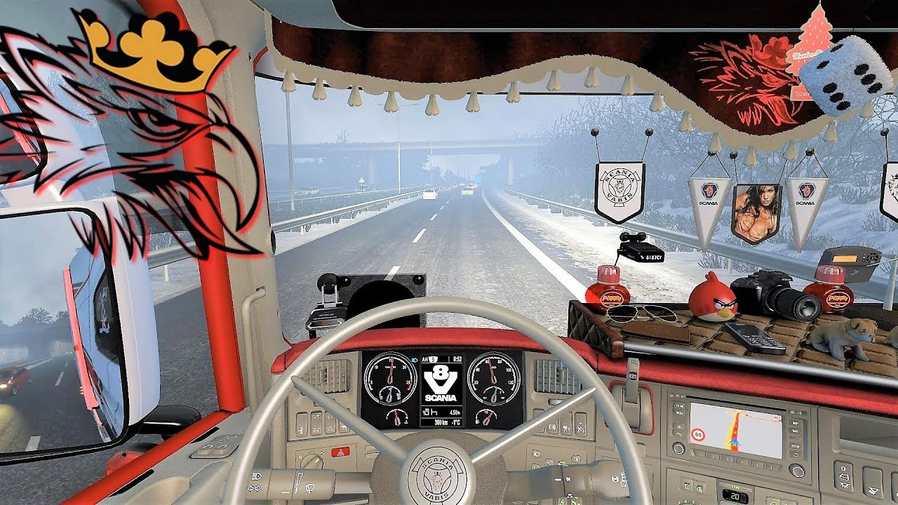 ETS2 (v1.30) - Scania RJL V8 Sound + Combo Skin | Very Nice Trip!