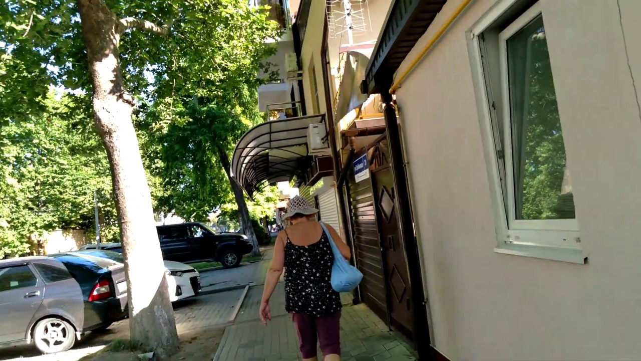 #Анапа ул. Гребенская дорога к Морю Центральный пляж Утренняя прогулка