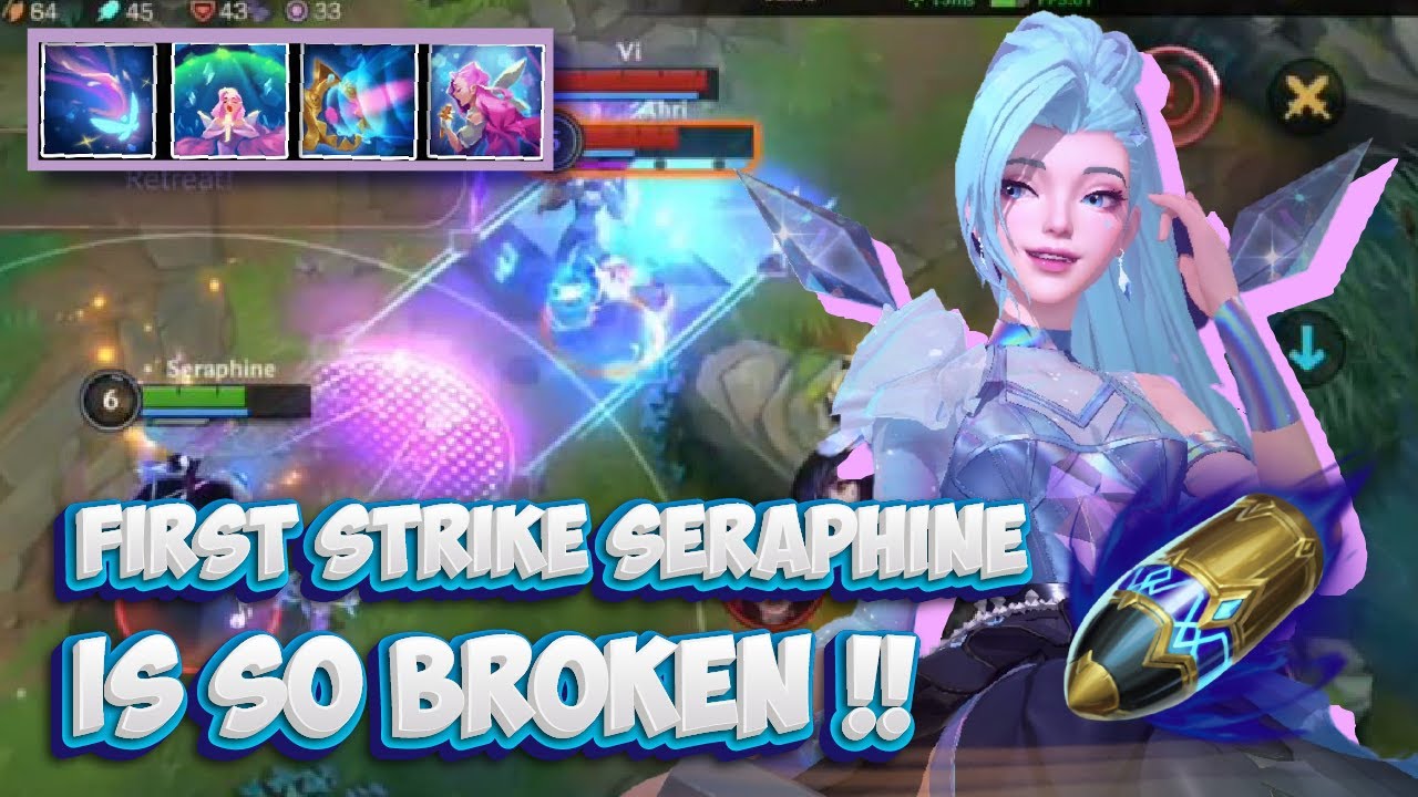 FIRST STRIKE MIDLANE SERAPHINE IS OP !! / WILD RIFT (BUILD + RUNES)