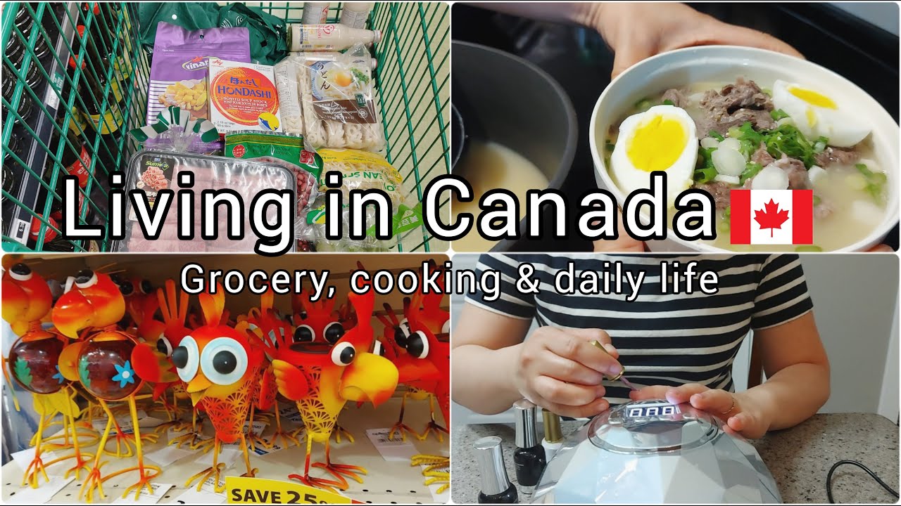 Grocery shopping | Beef udon | DIY Do my own gel nails at home| Ordinary day in my life