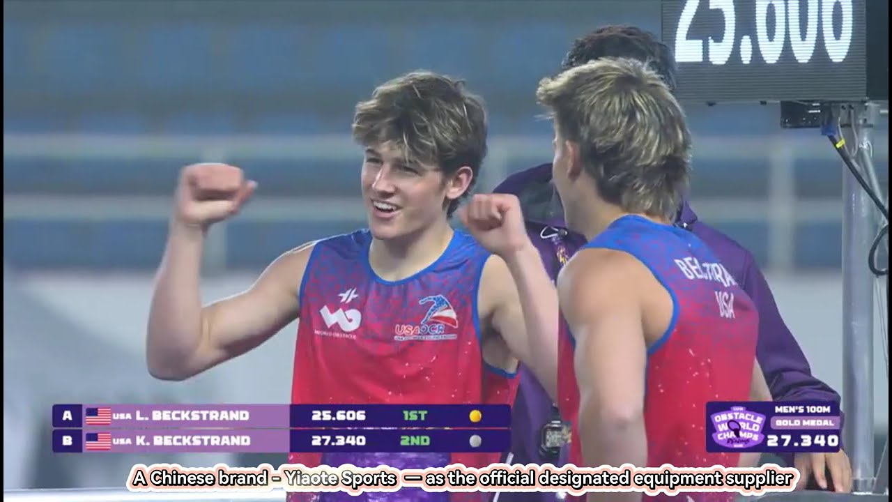 Highlights Video — Beckstrand Brothers' 100m Obstacle Race Showdown （Kai & Luck )