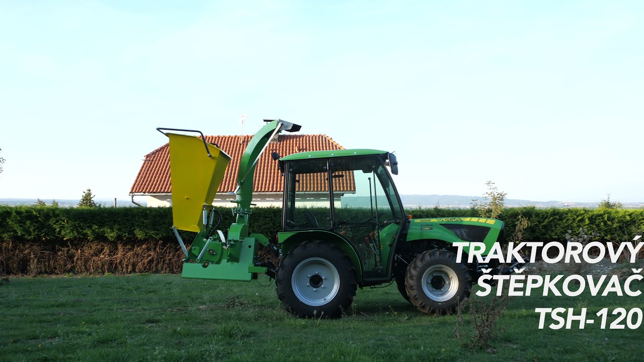 Traktorový štěpkovač s hydraulickým podáváním TSH-120