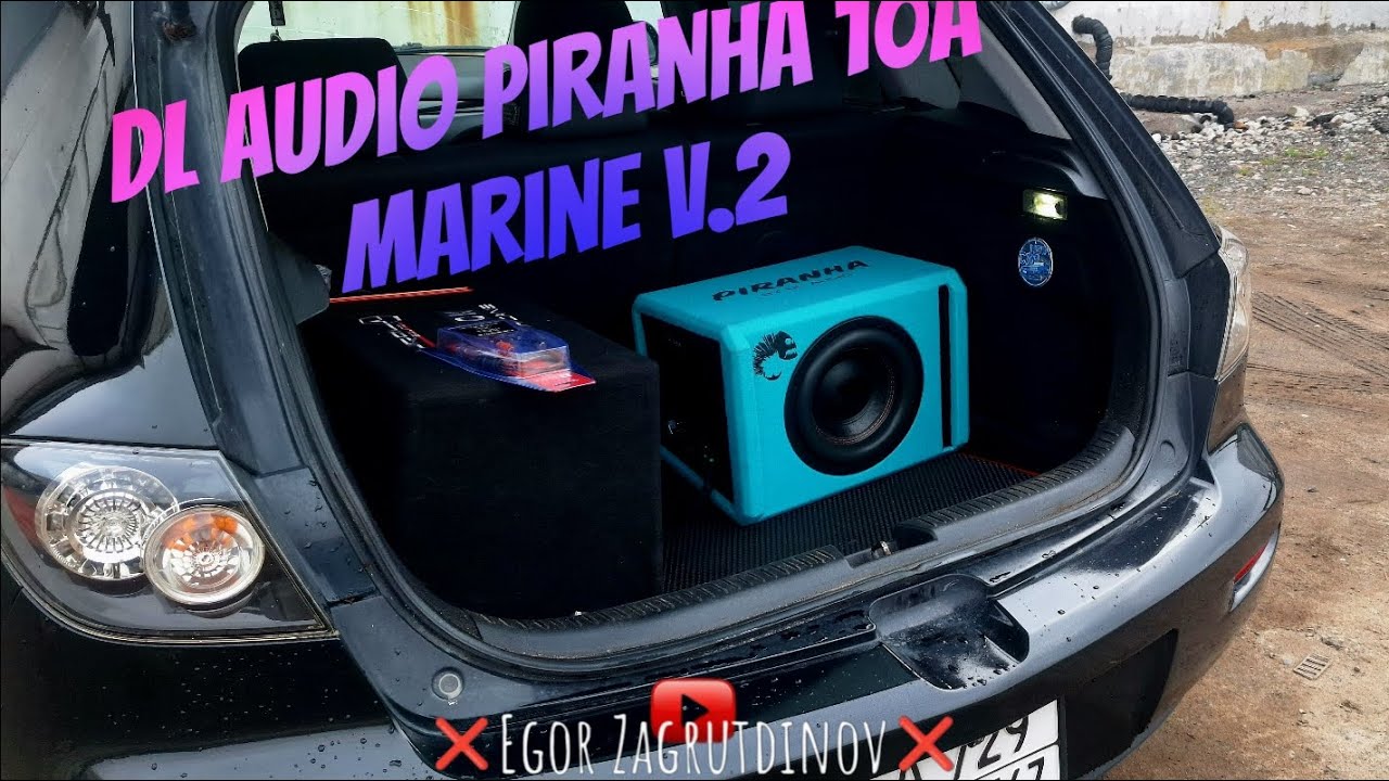 Активный сабвуфер Piranha 10A Marine V.2 от DL Audio, компактный сабвуфер с мощными низам❗️🔊