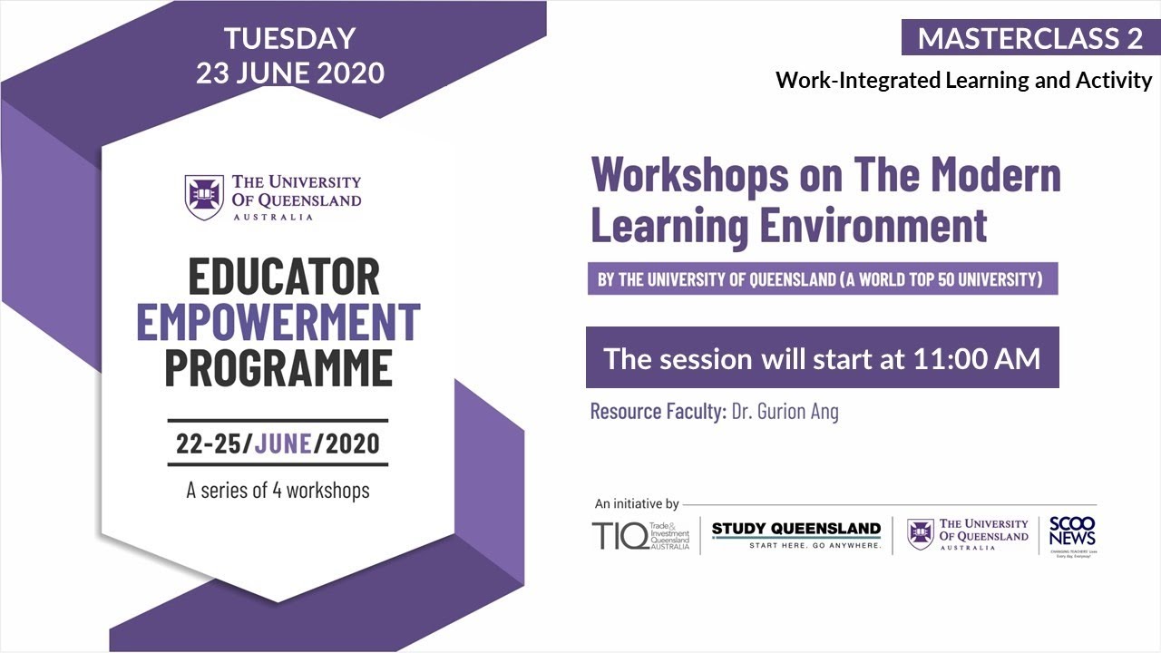 ScooNews | UQ Educator Empower Programme | Masterclass 2 | 23rd June 2020