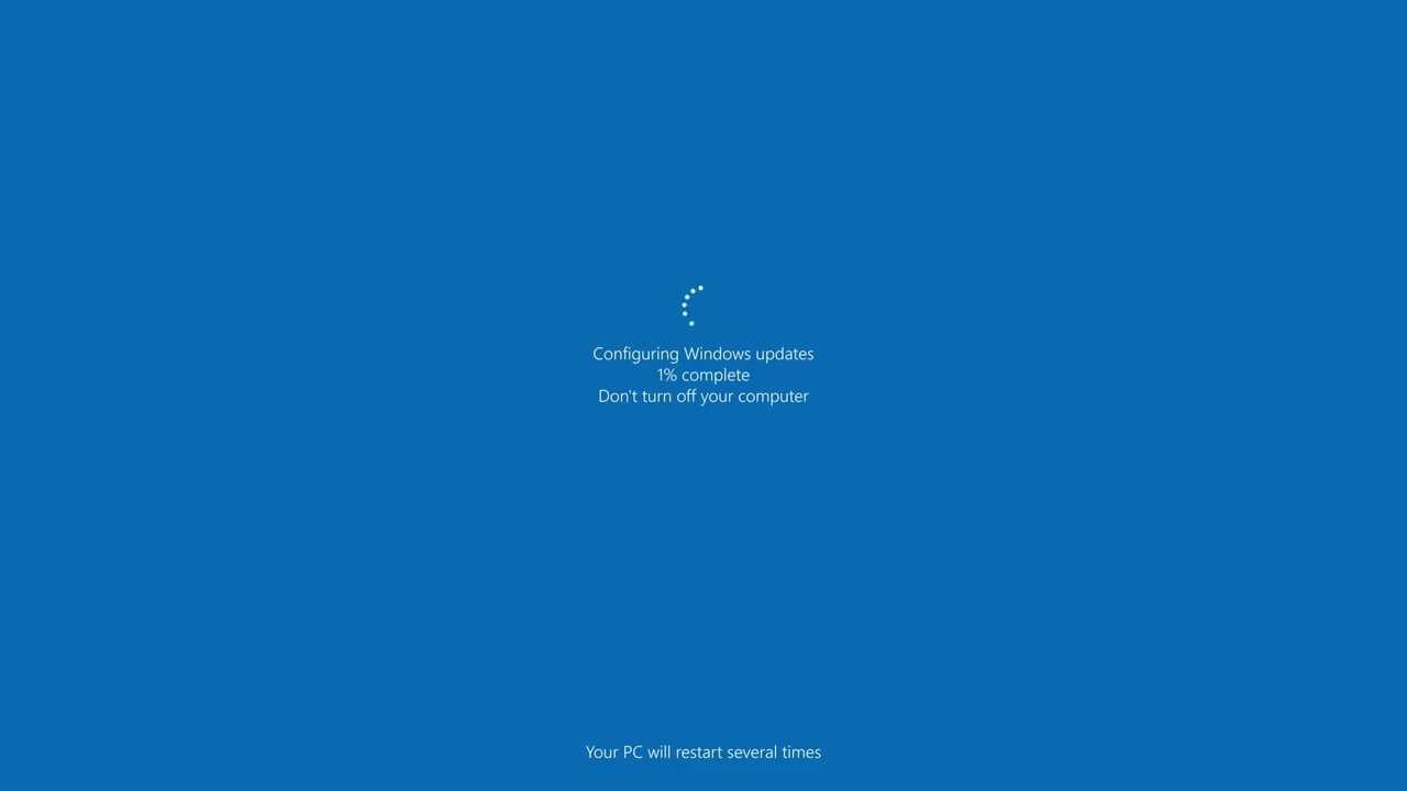 10h of Windows Update 4K Resolution