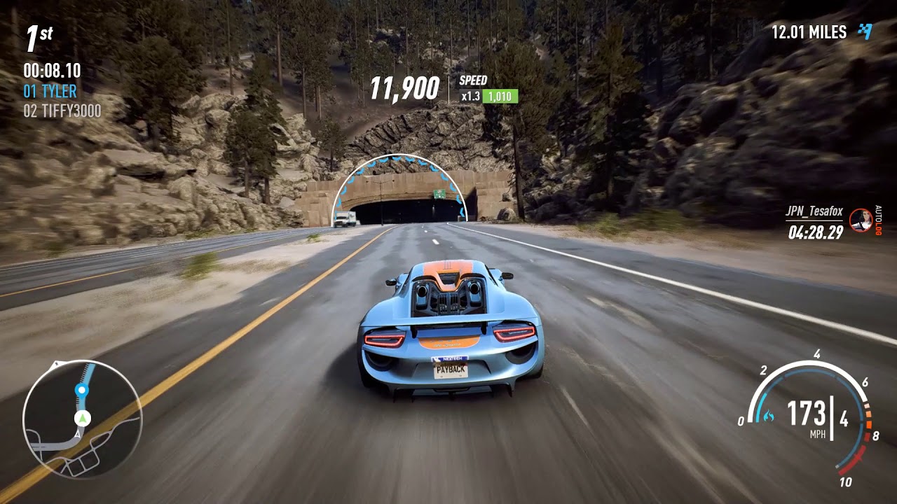 Need For Speed Payback - LV399 Fully Upgraded Porsche 918 Spyder [Race Spec] Performance & Gameplay