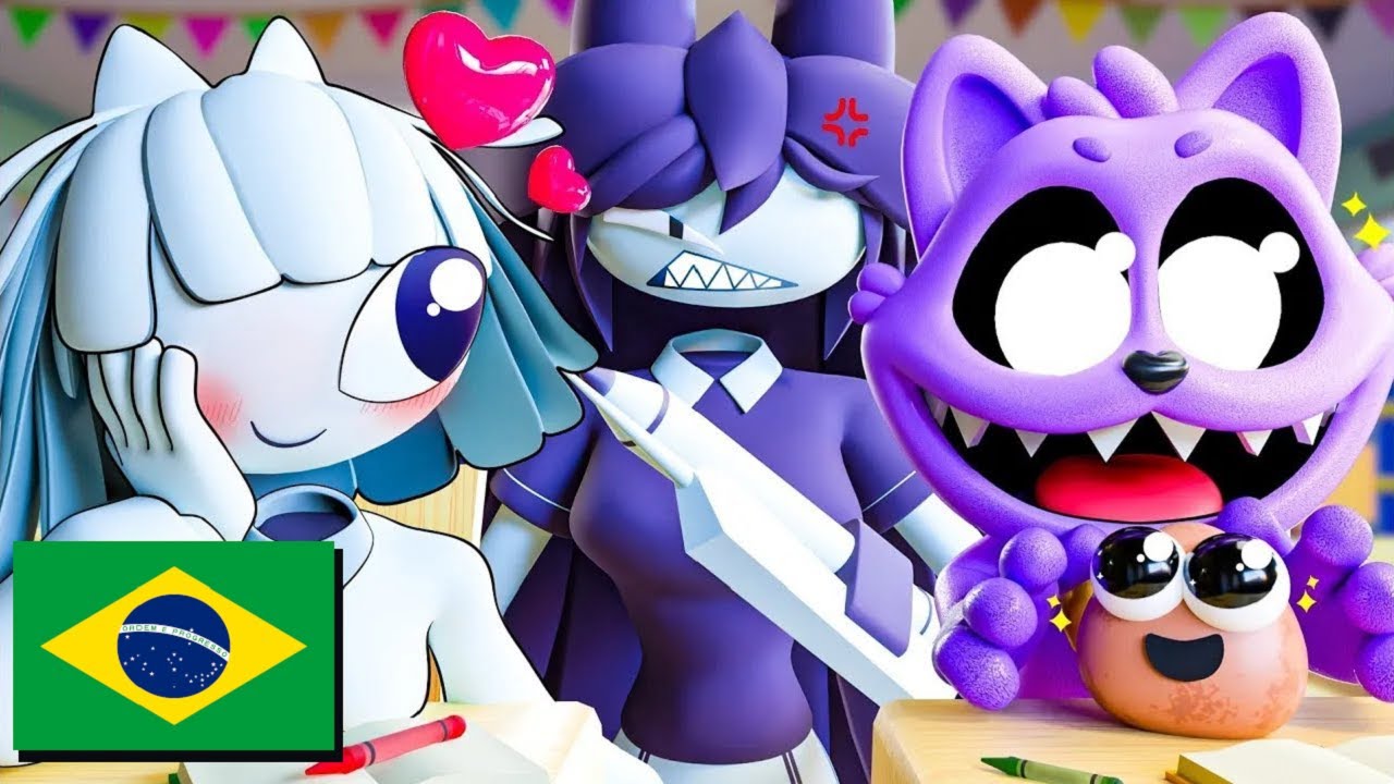 CATNAP E MISS CIRCLE na ESCOLA! - Poppy Playtime Animação