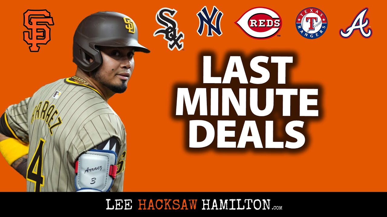 Giants sign Luis Arraez. Braves get Martin Perez. Rangers sign Cal Quantril. Reds get Eugenio Suarez