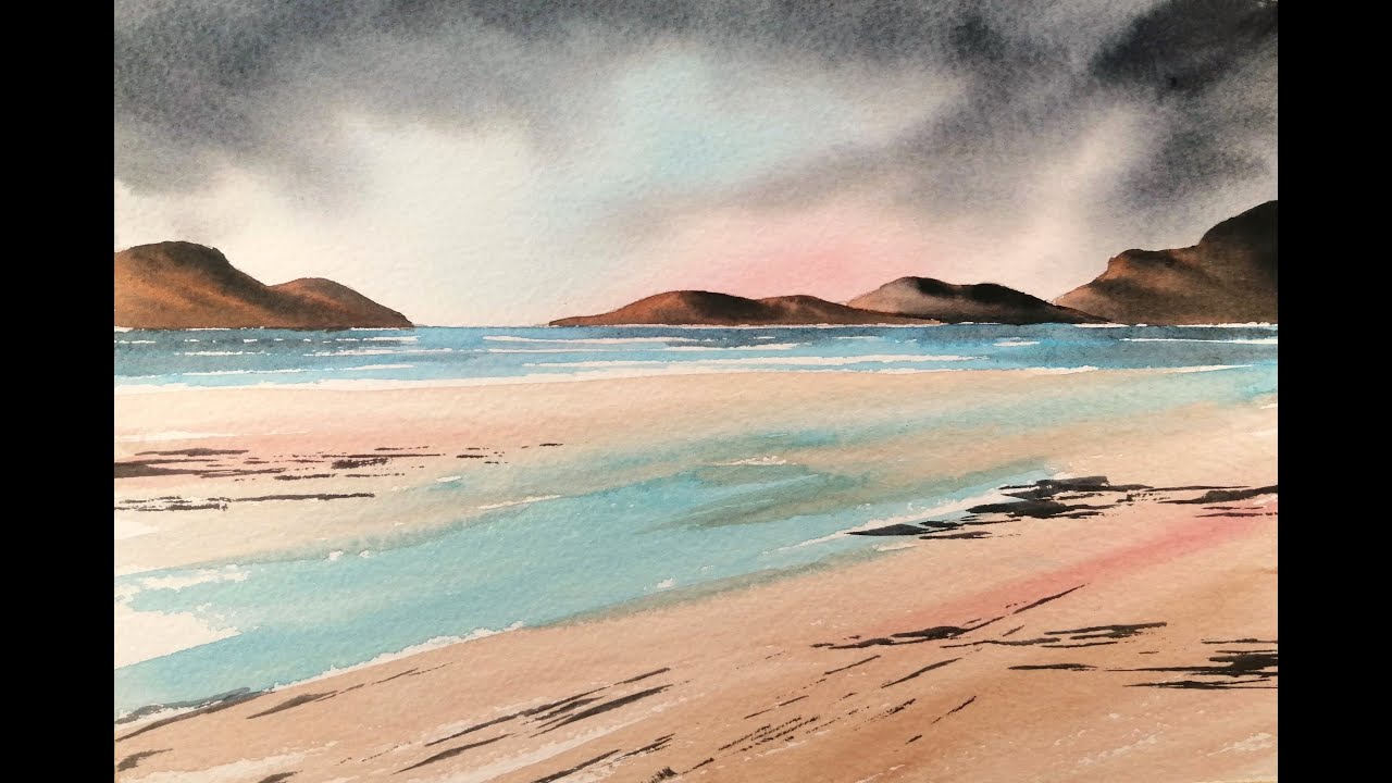 Ten Minute Watercolour - Scottish Seascape