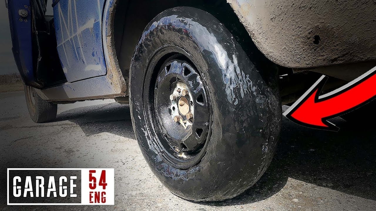 We make tires out of Line-X bedliner coating