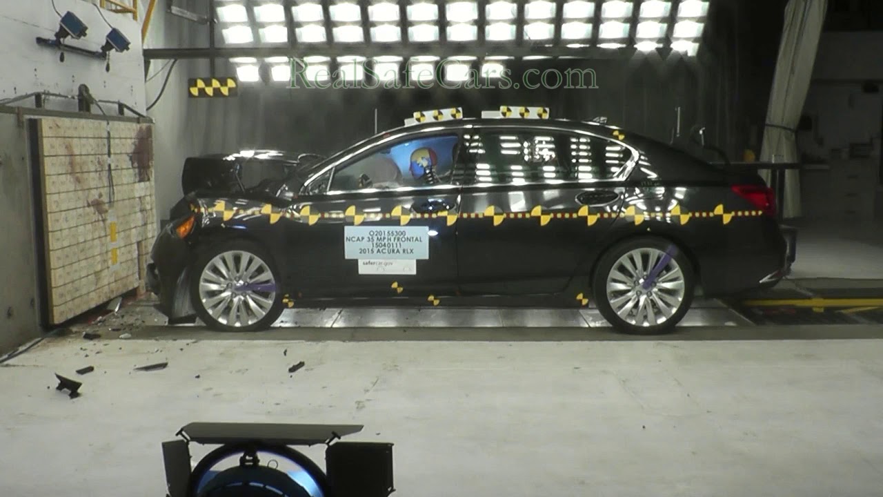 Acura RLX (2014) Crash Tests (Side-Pole, Front, Side)