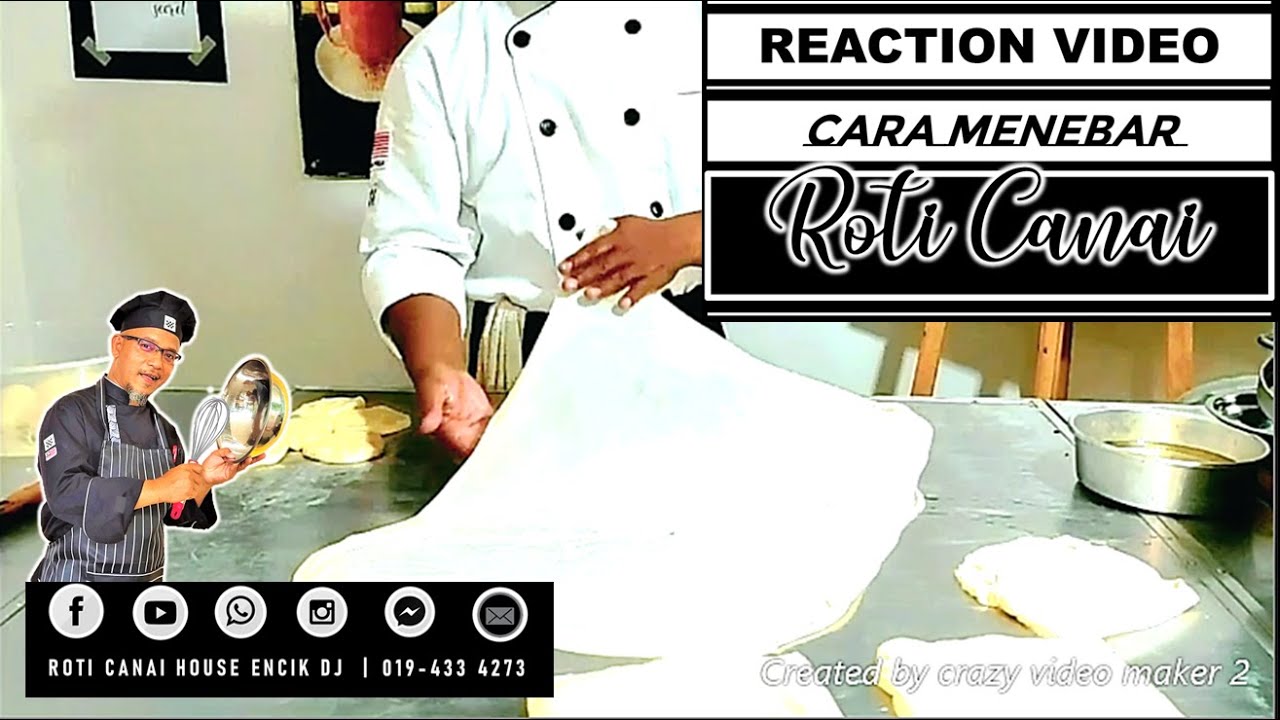 REACTION VIDEO TUTOTIAL CARA MENEBAR ROTI CANAI KELAS ONLINE 29/4/2020 - PELATIH CIKGU ISMAIL SKUDAI