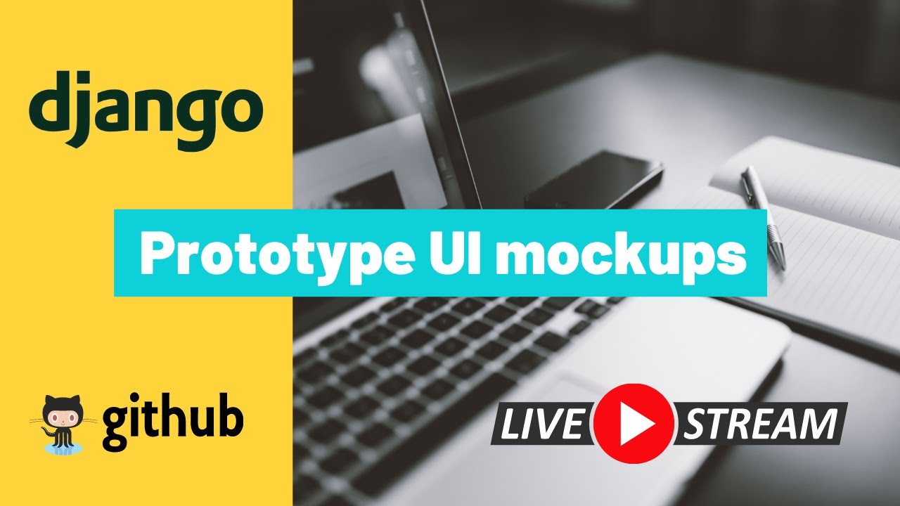 UI mockups with Django, Bootstrap, and Material Design components