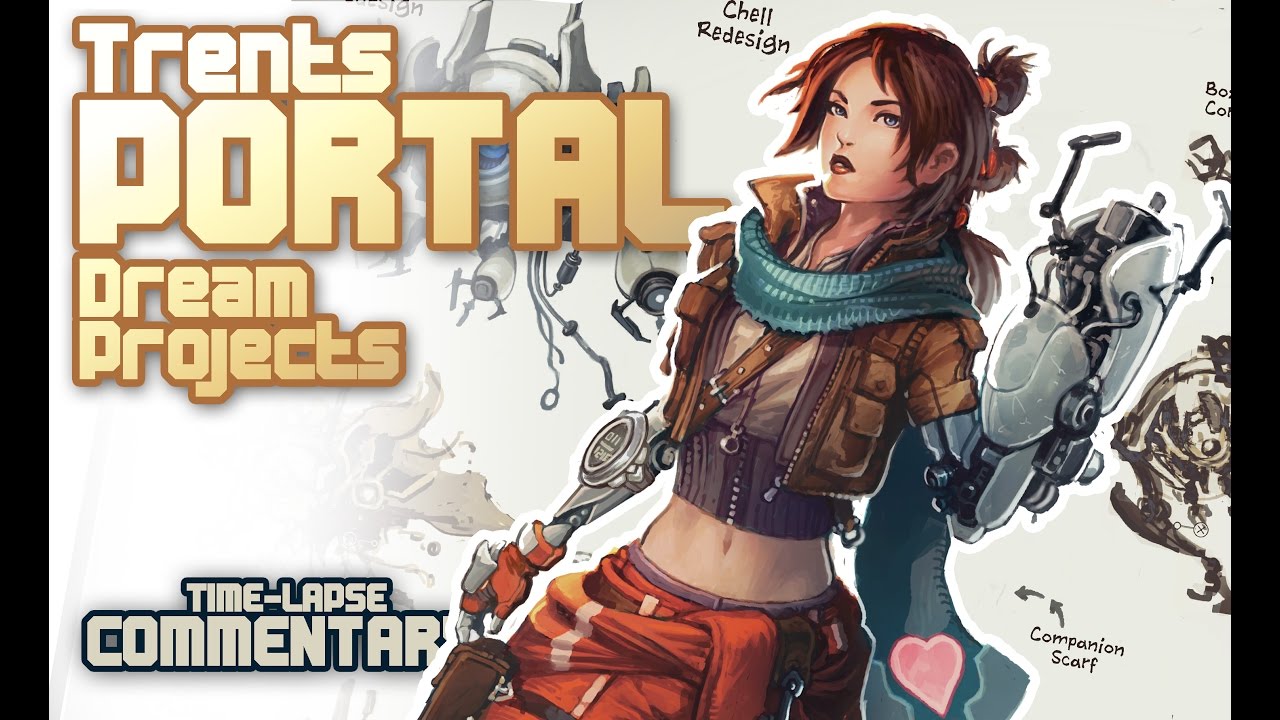 Portal 3 Character Concept Art (Time-Lapse)